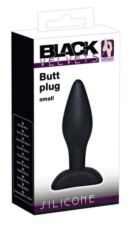 Zgrabny mały korek plug analny sex zatyczka 9cm Black Velvets