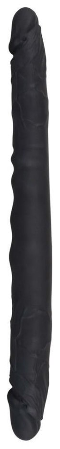 Czarne dildo lesbijskie silikonowe podwójne 40cm Bad Kitty