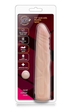 Dildo realistyczne z kręgosłupem giętki penis 19cm Blush