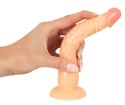 Dildo na przyssawce naturalny rozmiar wąskie 18cm European Lover