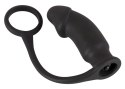 Wibrujące analne dildo z pierścieniem wtyczka plug Black Velvets