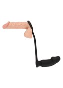 Wibrujące analne dildo z pierścieniem wtyczka plug Black Velvets