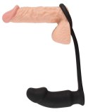 Wibrujące analne dildo z pierścieniem wtyczka plug Black Velvets