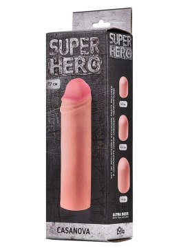 Elastyczna sex nakładka wydłużająca penisa zestaw Super Hero