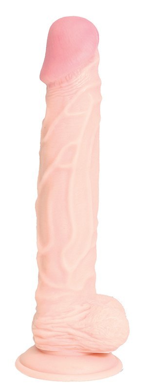 Realistyczny żylasty miękki penis dildo 24 cm NMC