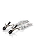 Playful Tassels Nipple Clamps Silver