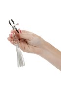 Playful Tassels Nipple Clamps Silver