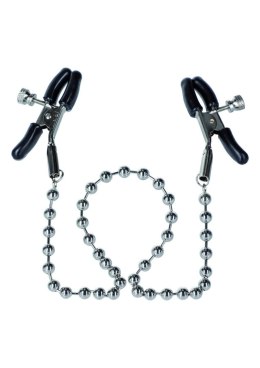 Silver Beaded Nipple Clamps Metal