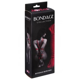 Wiązania-Rope Bondage Collection Red 9м Lola Toys