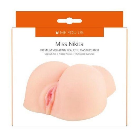 Masturbator- Me You Us Miss Nikita Premium Vibrating Realistic Masturbator Flesh Me You Us