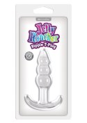 Plug-JELLY RANCHER T PLUG RIPPLE CLEAR NS Novelties