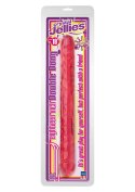 Żelowe różowe dildo do podwójnej stymulacji 46 cm Doc Johnson