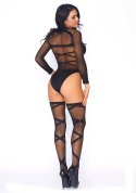 Bielizna-2 PCS OPAQUE BODYSUIT SETOS Leg Avenue