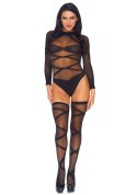 Bielizna-2 PCS OPAQUE BODYSUIT SETOS Leg Avenue