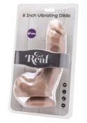 Dildo-cock 8 inch w/ balls flesh vibr. TOYJOY