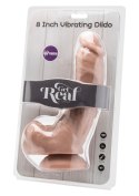 Dildo-cock 8 inch w/ balls flesh vibr. TOYJOY