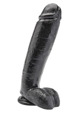 Dildo naturalne sztuczny czarny penis członek 25cm TOYJOY