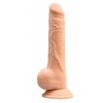 Dildo z przyssawką duże silikonowe naturalne 24cm Silexd