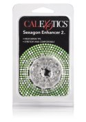 Pierścień-SEXAGON ENHANCER 2 RING CLEAR CalExotics