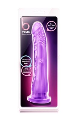 Duży żylasty fioletowy penis z przyssawką 20 cm Blush