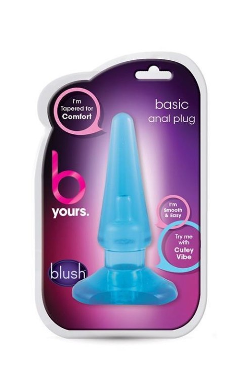 Plug-B YOURS BASIC ANAL PLUG BLUE Blush