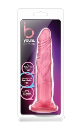 Różowe miękkie dildo z mocną przyssawką 17 cm Blush