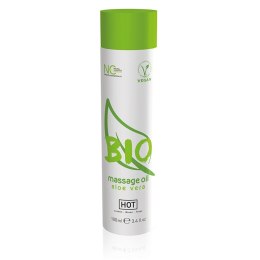 Wegański bio olejek do masażu ciała 100ml aloes Hot