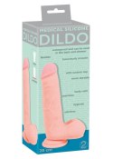 Duże grube dildo jak żywy penis na przyssawce 20cm Medical Silicone