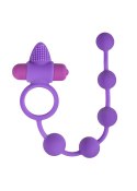 Pierścień-Triple Pleasure Purple Easy Toys