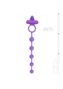 Pierścień-Triple Pleasure Purple Easy Toys