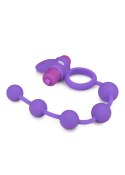 Pierścień-Triple Pleasure Purple Easy Toys