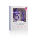 Pierścień-Triple Pleasure Purple Easy Toys