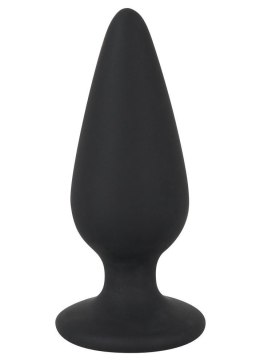 Duży korek analny ciężki solidny silikonowy 10cm Black Velvets