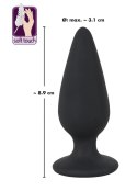 Erotyczny korek do noszenia w pupie sex plug 8cm Black Velvets