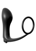 Plug-ASS GASM COCKRING PLUG BLACK Pipedream