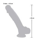 Realistyczny gruby duży penis dildo przyssawka 24c Medical Silicone