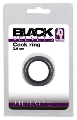 Klasyczny gruby sex pierścień zaciskowy na penisa Black Velvets