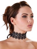 Naszyjnik obroża choker haftowany z kamykami Cottelli ACCESSOIRES