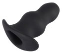 Otwarty korek analny plug tunel sex zatyczka 11cm Black Velvets