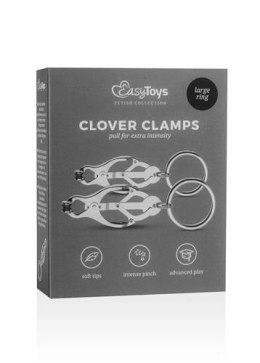 Stymulator-Japanese Clover Clamps With Ring Easytoys