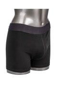 Boxer Brief with Packing Pouch Black