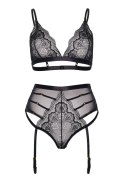 Bielizna-Lace bralette and panty set Leg Avenue