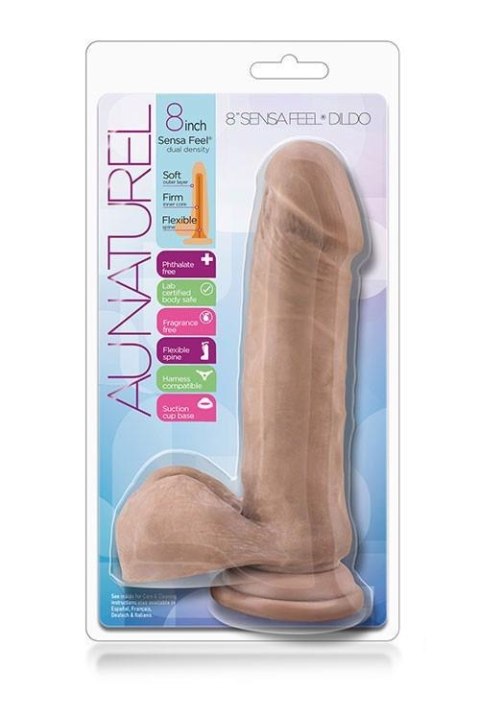 Dildo-au naturel 8inch sensa feel dildo latin Blush