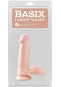 Dildo-basix 6"""" dong w suction cup flesh Pipedream