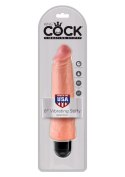 Wibrator-KING COCK 8"""" VIBR STIFFY FLESH Pipedream