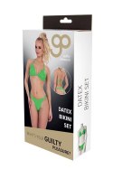 Bielizna-GP DATEX BIKINI SET GREEN, L Guilty Pleasure Fetish Wear