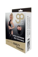 Bielizna-GP DATEX SUSPENDER BELT STOCKINGS, M Guilty Pleasure Fetish Wear