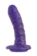 Proteza-A&E UNIVERSAL HOLLOW STRAP-ON PURPLE Adam & Eve