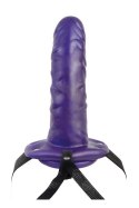 Proteza-A&E UNIVERSAL HOLLOW STRAP-ON PURPLE Adam & Eve