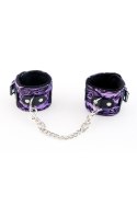 Kajdanki-marcus 711003 hand cuffs with metal chain tracery syntetic purple bdsm valentine day Toyfa